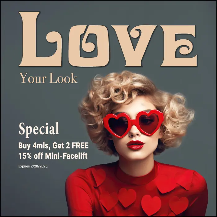 Our Love Language Serenades February’s Filler and Mini-Facelift Heartfelt Specials