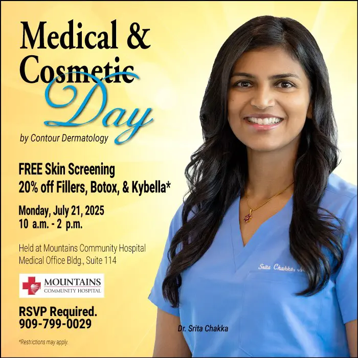 Lake Arrowhead Medical and Cosmetic Day July 21