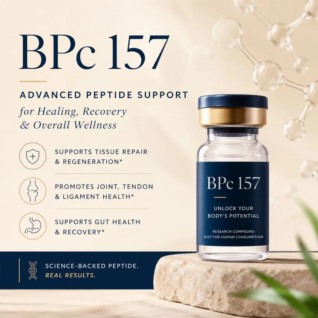 BPC 157 peptides, also known as Body Protecting Compound 157, consist of a chain of 15 amino acids and originate from human gastric juices.