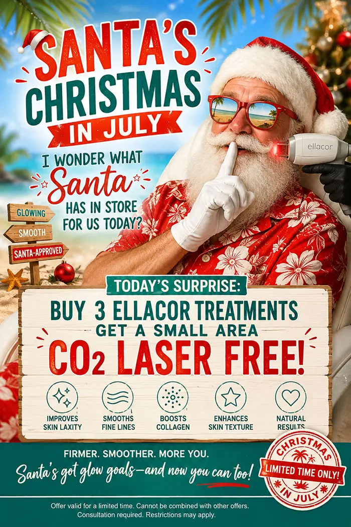 Santa’s Secret Is Out: Buy 3 Ellacor Treatments, Get CO₂ Laser FREE!