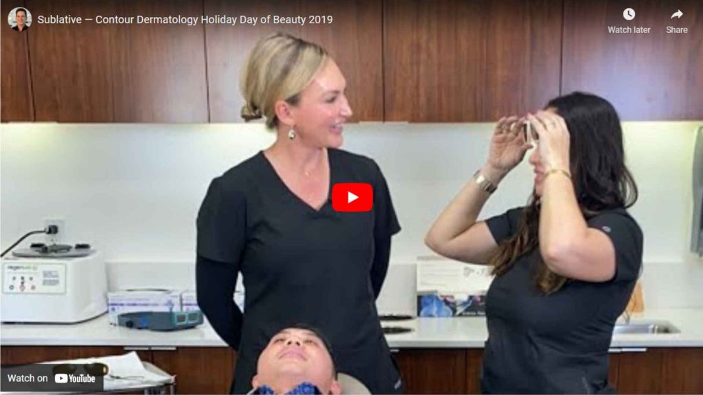 Sublative uses Radio Frequency technology and is safe for all skin types. As a bonus it tightens skin and reduces post-sun skin damage. There is very minimal downtime with this procedure though your skin may appear red after the treatment.