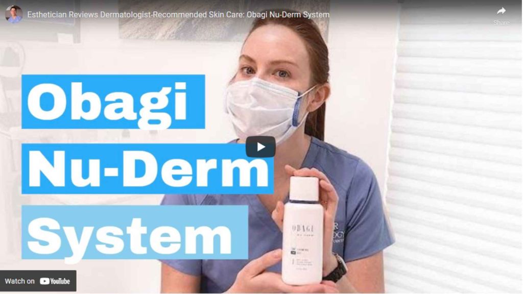 One word that best describes the Nu-Derm System by Obagi it would be: Transformation. It helps with age spots, fine lines and wrinkles, rough skin, laxity, etc.