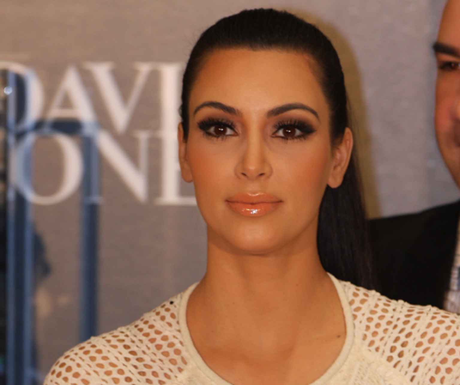 Kim Kardashian says she doesn't have a bad side, so it doesn't matter which side of her face photographers snap.
