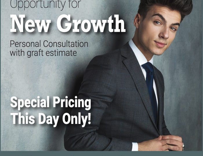 On June 15, we’re hosting a Hair Transplant Consultation Event where you can discover options for your situation and get special pricing.