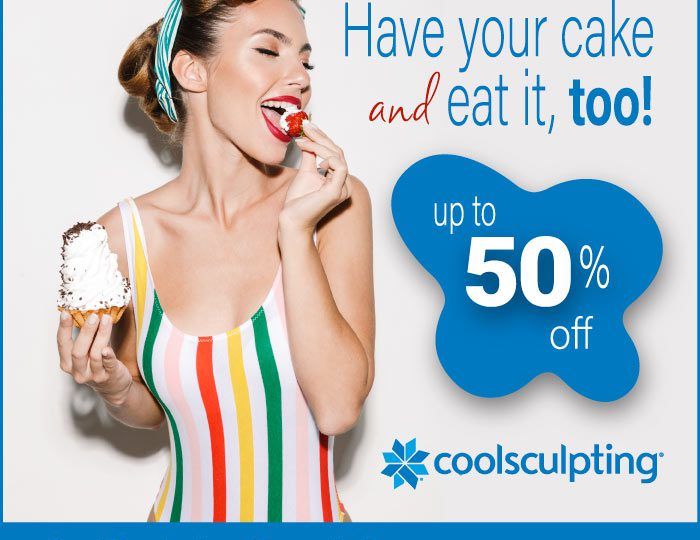 Have your cake and eat it too at our CoolSculpting Consultation Day, 12/14