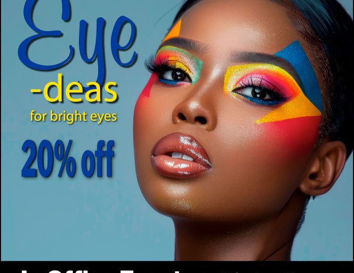 Eye-deas for bright eyes 20% off in office event Rancho Mirage office