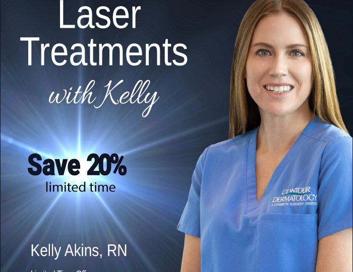 20% off laser treatments with Kelly Akins, RN