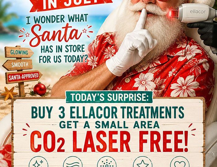 Santa’s Secret Is Out: Buy 3 Ellacor Treatments, Get CO₂ Laser FREE!